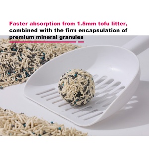 Arena para Gatos de Tofu Vegetal Desodorizante de Aglutinación Rápida y Sin Polvo de Primera Calidad, Mezcla de Bentonita Personalizable con Logotipo, a Granel 5kg - Product Image 4