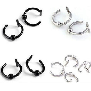 Piercing para la nariz Tindik de acero inoxidable de 10mm, joyería corporal de moda para niños y adultos para bodas y regalos - Product Image 3