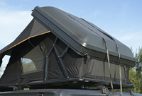 Tente de toit légère quatre saisons imperméable et anti-déchirure pour camping en plein air, SUV, voiture, double couche, matelas 60 mm, échelle télescopique