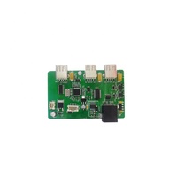 Carte mère de contrôleur de ventilateur de plafond 12V, 24V, kit 45W pour alimentation solaire AC/DC, prise en charge de la carte de circuit imprimé PCBA, avec télécommande RF