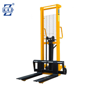 1500kg <span class=keywords><strong>Double</strong></span> Mât <span class=keywords><strong>Fourche</strong></span> Fixe Manuel Empileur de Palette de <span class=keywords><strong>chariot</strong></span> élévateur - Product Image 3