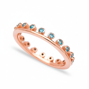 Band <b>Ring</b> <b>Thin</b> Design Minimalist Aquamarine Zircon Stone Handmade CZ Wholesale Turkish 925 Sterling Silver Jewelry - Product Image 2