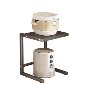 <span class=keywords><strong>Étagère</strong></span> surélevée à 2 niveaux <span class=keywords><strong>pour</strong></span> appareils de cuisine, support métallique <span class=keywords><strong>pour</strong></span> cuiseur à riz, <span class=keywords><strong>étagère</strong></span> de rangement de comptoir <span class=keywords><strong>pour</strong></span> friteuse à air et <span class=keywords><strong>cafetière</strong></span> - Product Image 1