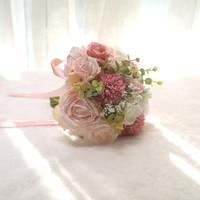 Künstlicher Seidenrosenstrauß für Hochzeiten im Freien, künstliche Blumen, handgehaltener Brautstrauß, Neuheit, Hochzeitsblumen