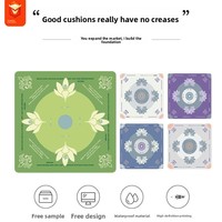 Tapis de jeu de Mahjong 4 joueurs en caoutchouc, brossé à la main, tendance nationale, antidérapant, insonorisant, pour chaise de salle à manger