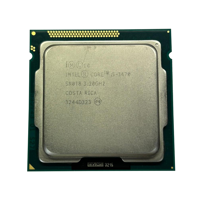 High Performance Legacy Intel Core Processors I5 3470 CPU 4 Total Cores 4 Total Threads DDR3 1333/1600