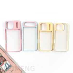 Kẹo Màu Bumper Trong Suốt Cover Quay Lại Điện Thoại Shell Trường Hợp Đối Với Apple iPhone 11 12 13 14 15 16 17 Không Khí Pro Max - Product Image 5