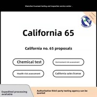 Californie 65 Certification d'inspection de dédouanement des importations/exportations pour Amazon Rapport de qualité des ventes en ligne Autres