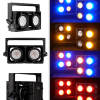 AOPU IP65 COB 300W * 2 Blinder Light Haute Luminosité RGBA WW Splicing LED Audience Light pour Bar Party Wedding Stage Music Show