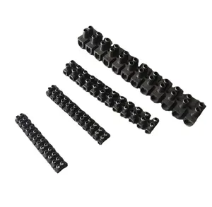 Connettore del Cavo di plastica PE materiale di alta qualità nero U morsettiera 12 modi per la bassa tensione attrezzature morsettiera
