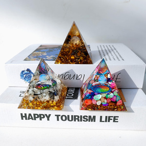 5Cm 6Cm Bán Buôn Nhựa Năng Lượng Orgonite Kim Tự Tháp Pha Lê Sphere Orgone Kim Tự Tháp Cho Trang Trí Nội Thất - Product Image 5
