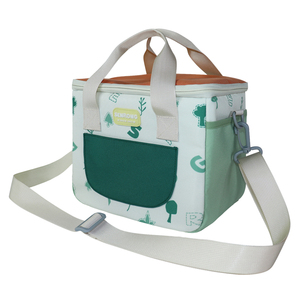 Senda Insulated Cooler Bag With Tree Pattern Double Handle Zipper Closure For Picnic Food Storage - Product Image 2