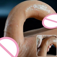 Panty Dildo Sólido para Pene Masturbación Femenina para Adultos Juguetes Sexuales de Silicona Realista con Arnés Dildos Enormes XXL para Hombres Mujeres Lesbianas