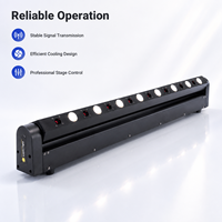 Barra Lineal LED Blanca Cálida de 8x3W más Láser Rojo de 8x500mW 270 °   Tilt Sweep DMX512 70W para Escenarios, Conciertos, Clubes, Festivales EDM