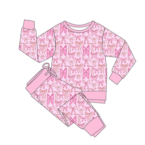 220 anak 240 260 GSM bambu Jumpsuit anak perempuan piyama bayi baru lahir anak perempuan tidur balita bodysuit Romper ritsleting ganda - Product Image 5