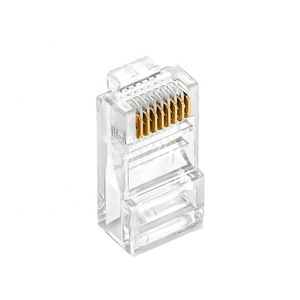 Chất Lượng Cao Cáp Utp 8p8c Plug-conector Với Cat5e Lan Nối Rj45 Cat6 Nối - Product Image 1