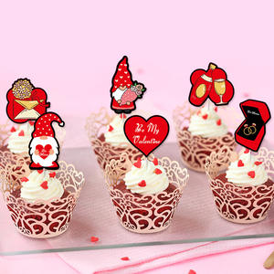 2024 mariage saint valentin décoration gâteau topper proposition fête atmosphère mise en page gâteau décoration <span class=keywords><strong>nain</strong></span> plug-in - Product Image 2