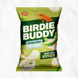 BIRDIE BUDDY Bolsa Grande de Chips de Camarón Sabor Cheongyang Mayo, Bocadillos Crujientes y Picantes, Snack Cremoso de Camarón, Venta al por Mayor - Product Image 1