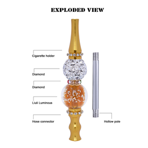 Embouchure de narguilé en métal portable avec pointe de filtre Shisha en diamants synthétiques embouts de <span class=keywords><strong>bouche</strong></span> de narguilé spécifiques au style de bijoux - Product Image 6
