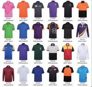 Мужская хлопковая рубашка-поло с вышивкой и принтом - Product Image 1