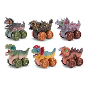 Vinyl dinosaur car toy sea world vinyl animal car toy for toddlers