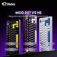 Tastiera Magnetica Akko MOD007 V5 HE con Display, 75% Rapid Trigger 0.005mm 8K RGB, Tastiera Meccanica da Gaming in Alluminio CNC