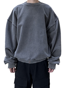 Jersey de cuello redondo Sudaderas en blanco Logotipo personalizado Sudadera de cuello redondo Fabricantes de ropa vintage - Product Image 6