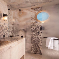 DAIYA porte de douche à charnière murale en nickel brossé