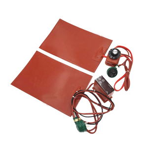 ヒートパッド<span class=keywords><strong>12v</strong></span> 24vサーモスタット制御電気フレキシブルシリコン加熱抵抗 - Product Image 2