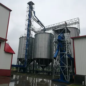 Great Capacity Easy Installation Wheat Paddy Corn Used For Agriculture Grain Hopper Bottom Silo