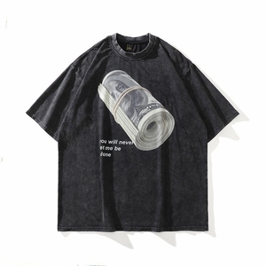 T-shirt Uomo Oversize Grunge Effetto Usurato Stile Retrò 2026, Casual 100% Cotone, Stampa DTG <span class=keywords><strong>Anime</strong></span> Giapponese, Hip Hop Streetwear Vestibilità Regolare - Product Image 6