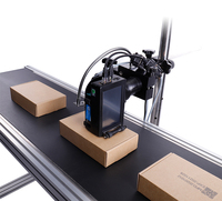 Mesin Konveyor Mini Otomatis OEM dengan Sabuk Konveyor Karet Bertenaga Baja Tahan Karat, Dilengkapi Printer Inkjet dan Mesin Penanda Laser
