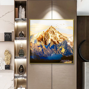 Peinture murale encadrée sur mesure, peinture abstraite à l'<span class=keywords><strong>aquarelle</strong></span>, peinture d'hôtel pour la décoration intérieure, vente en gros - Product Image 3