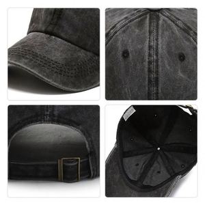 OEM Custom Acid Wash Vintage Distressed Unstructured Cotton 6 Panel <b>Baseball</b> <b>Cap</b> Dad Hats - Product Image 5