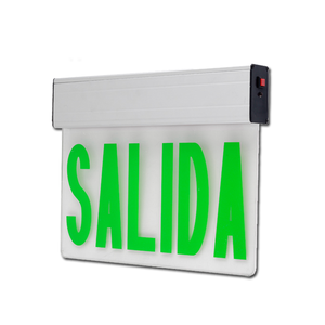 Panneau lumineux LED d'urgence SALIDA à <span class=keywords><strong>prix</strong></span> d'usine, indicateur <span class=keywords><strong>de</strong></span> sortie espagnol, éclairage d'évacuation <span class=keywords><strong>de</strong></span> sécurité incendie pour bureaux et hôtels - Product Image 2