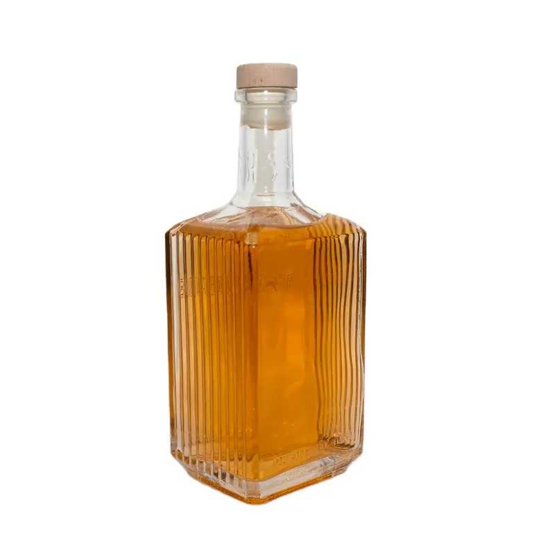 Alcoholic Beverages Liquor Rum Glass Bottles Garrafas de vidro com Roscas 750ml