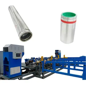 Automatic double end pipe grooving machine groove pressing machine