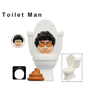 KDL821 HOT Games Series Skibidi Toilet Figure Audio Man Signal TV Person Titan sound Man Mini Building Block ABS Plastic Toys