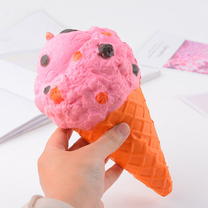 Juguetes Blandos de Cono de Helado Gigante, Juguetes Sensoriales de Relajación de Subida Lenta, Juguetes Suaves para Aliviar el Estrés y la Ansiedad para Adultos, Niños y Personas con Autismo - Product Image 1