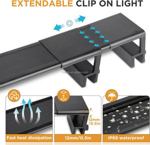 Fullgain FG187 avec support portable 18-120cm 7 taille lumière de réservoir de poissons à spectre complet avec minuterie lumière d'<span class=keywords><strong>aquarium</strong></span> LED pour <span class=keywords><strong>eau</strong></span> <span class=keywords><strong>douce</strong></span> - Product Image 2