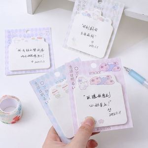 กระดาษโน้ตน่ารัก HengXin ลายกระต่าย ของใช้เครื่องเขียนน่ารักสไตล์คาวาอิ พร้อมกาวในตัว สำหรับอุปกรณ์การเรียน - Product Image 4