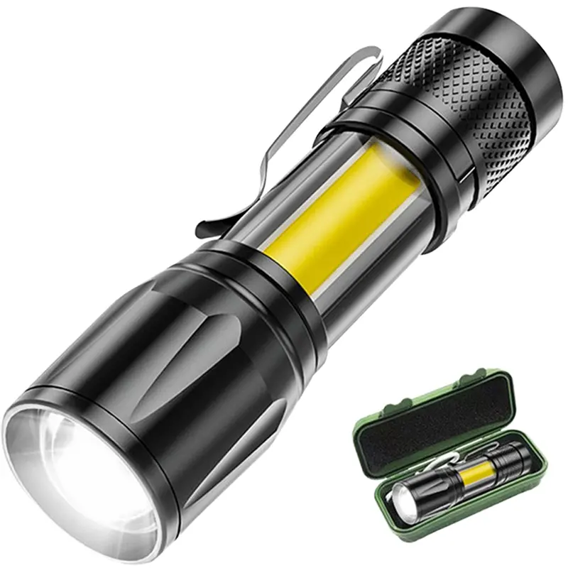 Warsun 511 RTS 1000 Lumen 6061 Aluminium Aloi IPX4 portabel kecil lampu obor cahaya membawa klip senter isi ulang