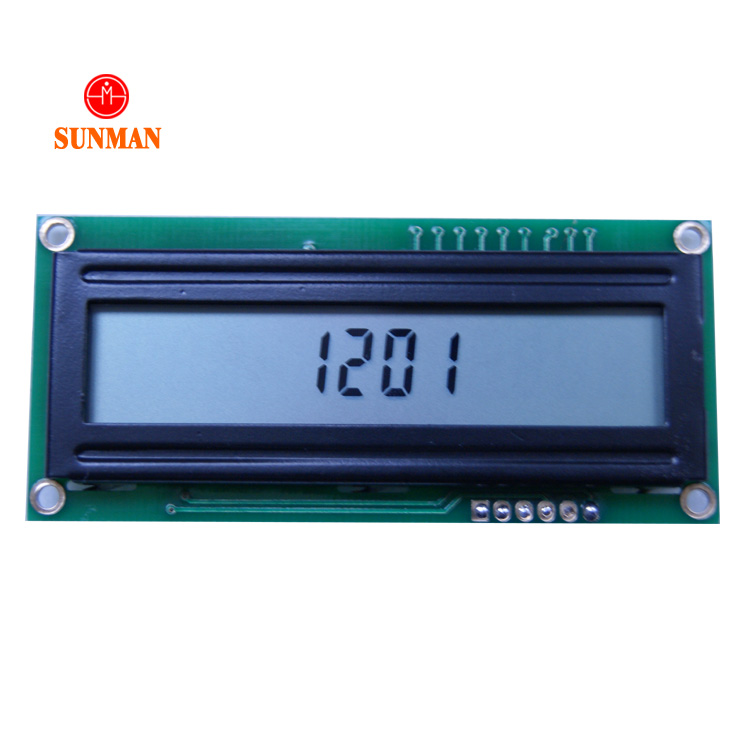 12 цифровой сегмент ЖК-дисплей с подсветкой и Драйвер IC