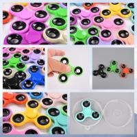 Spinner à main personnalisé avec logo, roulement haute vitesse 608, cadre ABS à trois feuilles, jouet anti-stress EDC pour adultes et enfants