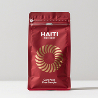 Sachet à fond carré 8oz à 8 soudures latérales, étanche à l'humidité, recyclable, vide, avec valve, pour café et eau minérale - Vente en gros