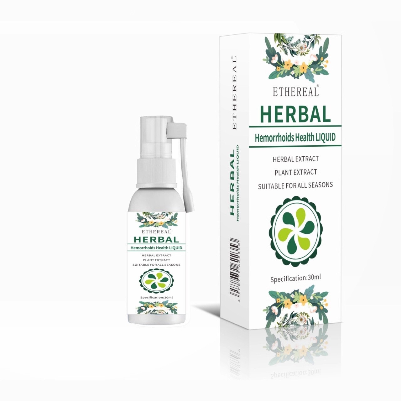 ETHEREAL HERBAL Hemorrhoids Health Liquid 30ml – Herbal Extract Hemorrhoid Relief Spray/Liquid for Soothing, Cooling and Supporting Anal Comfort