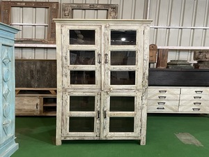 Modern Solid Wood Showcase Almirah Display <b>Cabinet</b> with Glass Doors for Living Room Storage Furniture Luxury Wooden Display Unit - Product Image 4