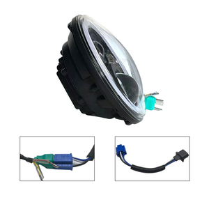 7 Inch Ronde Led Koplamp Hi-<span class=keywords><strong>Lo</strong></span> Straal 60W Halo Ring Amber Engel Oog Voor Jeep Harley Touring Electra Street Glide Yamaha - Product Image 3