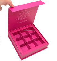 Carton en papier recyclé 2 4 6 8 9 12 Boîte d'emballage de luxe pour chocolat, cadeau personnalisé Emballage dans une boîte à truffes