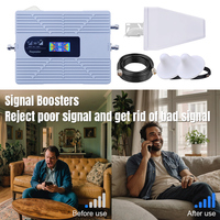 Nuevo Amplificador de Señal Móvil y de Red 4 Bandas 5G 4G LTE 3G y Potenciador de Cobertura Repetidor de Señal de Teléfono Celular para el Hogar